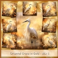 Oriental Crane in Gold - Mix 1