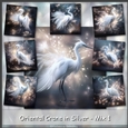 Oriental Crane in Silver - Mix 1