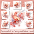 Fabulous Fish in Orange and White - Mix 1