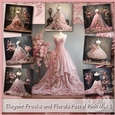 Elegant Frocks and Florals Pastel Pink Mix 1