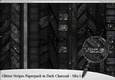 Glitter Stripes Paperpack in Dark Charcoal - Mix 1