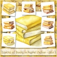 Stacks of Books in Pastel Yellow - Mix 1