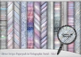 Glitter Stripes Paperpack in Holographic Pastel - Mix 1