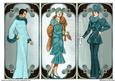 Tantalizing Turquoise Vintage Ladies Panels or Toppers