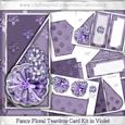 Fancy Floral Teardrop Card Kit in Violet
