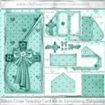 Silken Cross Teardop Card Kit in Tantalising Turquoise