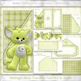 Midnight Kitty Teardrop Card Kit in Apple