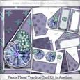 Fancy Floral Teardrop Card Kit in Amethyst
