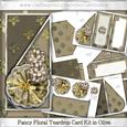 Fancy Floral Teardrop Card Kit in Olive