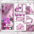 Tri-blossom Teardrop Card Kit in Magenta Magic