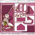 Blossom Fairy Teardrop Card Kit in Fuschia Pink