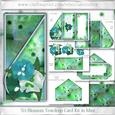 Tri-blossom Teardrop Card Kit in Mint