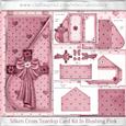 Silken Cross Teardop Card Kit in Blushing Pink