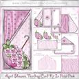 April Showers Teardrop Card Kit in Petal Pink