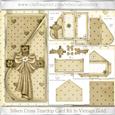 Silken Cross Teardop Card Kit in Vintage Gold