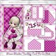 Moon Maiden Teardrop Card Kit in Pink