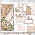 April Showers Teardrop Card Kit in Coffee