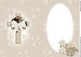 Oval Cross in Taupe Insert