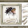 Thoughtful Gentlewoman 8x8 Card Kit