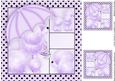 Fifi Fantastic 8x8 Card Front in Purple