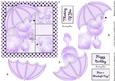 Fifi Fantastic 5x5 Decoupage in Purple