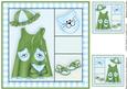 Little Miss 8x8 Card Front in Sky and Forest