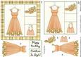 Frocking It 5x5 Decoupage in Peach