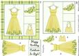 Frocking It 5x5 Decoupage in Lemon