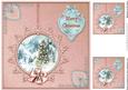 Winter Through the Looking Glass 8x8 Card Front - Salmon
