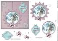 Winter Through the Looking Glass 5x5 Decoupage - Mulberry