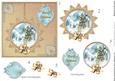 Winter Through the Looking Glass 5x5 Decoupage - Caramel