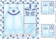 Baby Bloomers 8x8 Card Front in Blue