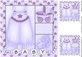 Baby Bloomers 8x8 Card Front in Purple