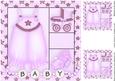 Baby Bloomers 8x8 Card Front in Raspberry