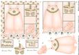 Baby Bloomers 5x5 Decoupage in Peach