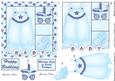 Baby Bloomers 5x5 Decoupage in Blue