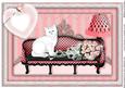Princess Kitty A4 in Red (blank Greeting)