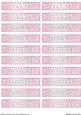 Nameplates for Mother in Pastel Pink/blue
