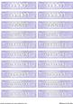 Nameplates for Mother in Pastel Purple/green