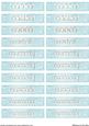 Nameplates for Mother in Pastel Turquoise/copper