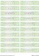 Nameplates for Mother in Pastel Green/purple