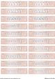 Nameplates for Mother in Pastel Rose/blue