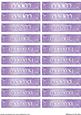 Nameplates for Mother in Purple