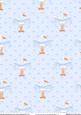 Baby Stork Boy Backing Paper