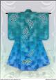 A4 Sealife Kimono Card in Turquoise