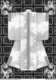 A4 Sparkling Night Kimono Card in Monochrome