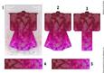 A6 Sealife Kimono Card in Pink Decoupage