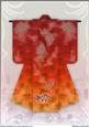 A4 Sealife Kimono Card in Red