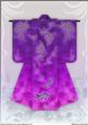 A4 Sealife Kimono Card in Purple