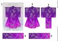 A6 Sealife Kimono Card in Purple Decoupage